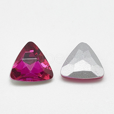 Pointed Back Glass Rhinestone Cabochons RGLA-T087-12mm-09-1