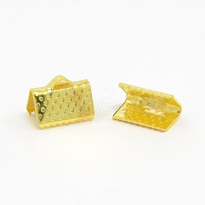 Iron Ribbon Crimp Ends E143Y-G-FF-1