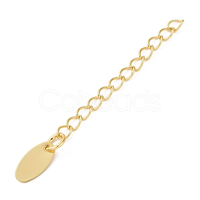 Brass Ends with Chain KK-D378-09G-03-1