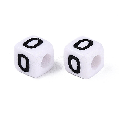 Opaque Acrylic Beads SACR-N020-04A-O-1