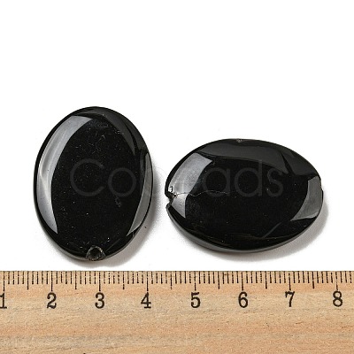 Natural Black Onyx(Dyed & Heated) Beads G-B070-15-1