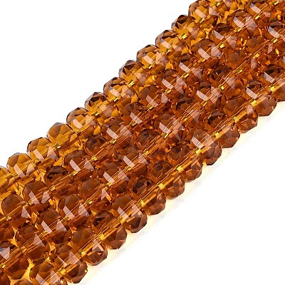 Transparent Glass Beads Strands GLAA-Q114-01A-A14-1