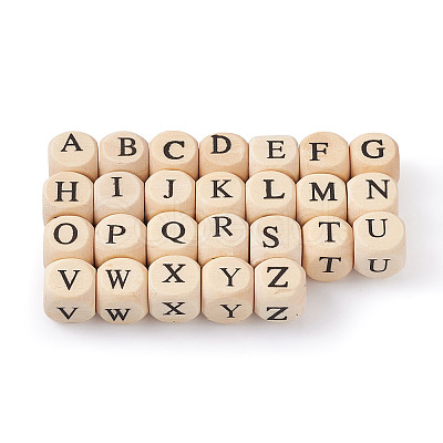 ddPrinted Natural Wood Beads WOOD-KS0001-12-1
