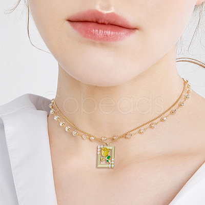 36Pcs 6 Styles Rack Plating Alloy Enamel Pendants FIND-DC0002-91-1