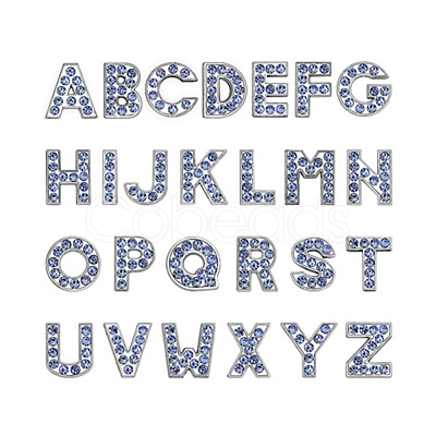 Alloy Rhinestone Slide Charms ALRI-TAC0003-15P-01-1
