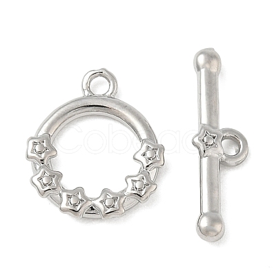 Brass Toggle Clasps KK-CBAFC6C-07B-P-1