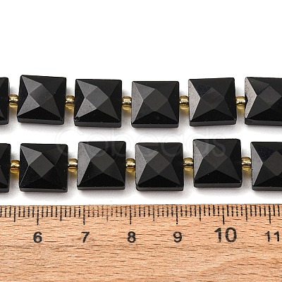 Natural Obsidian Beads Strands G-F839-A33-01-1