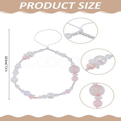 1Pc Acrylic Mobile Straps for Women AJEW-LP0004-90-1
