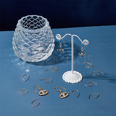 90Pcs 3 Colors Brass Earring Hooks KK-FH0006-81-1