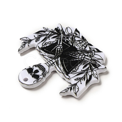 Halloween Printed Acrylic Pendants MACR-K330-21D-1