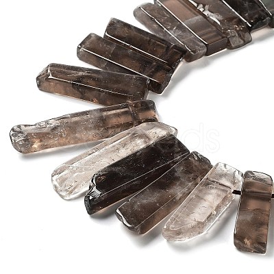 Natural Smoky Quartz Beads Strands G-L551B-13-1