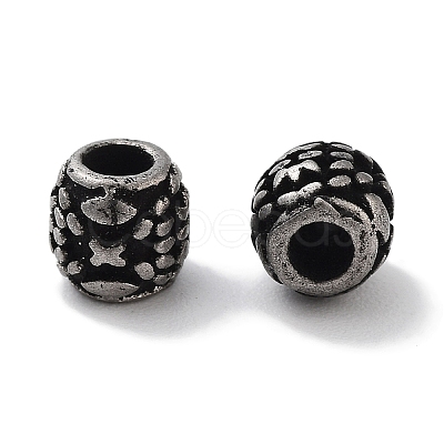 Column 304 Stainless Steel Beads Hand Polished STAS-M057-49B-AS-1