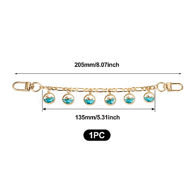 Brass Figaro Chains Bag Strap AJEW-TAC00039-1