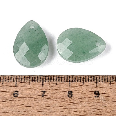 Synthetic Green Strawberry Quartz Pendants G-N362-13J-1