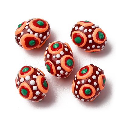 Glass Enamel Beads GLAA-C038-01-1