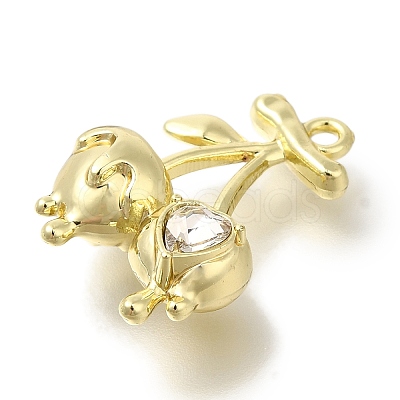 Alloy Rhinestone Pandants ENAM-B025-03G-02-1