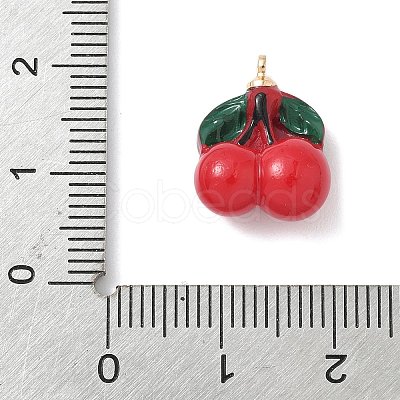 Brass Plastic Pendants KK-L239-046G-01-1