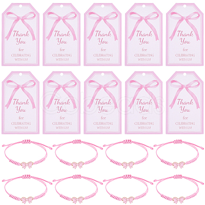 Alloy Enamel Bowknot Link Bracelets BJEW-BM0001-02-1