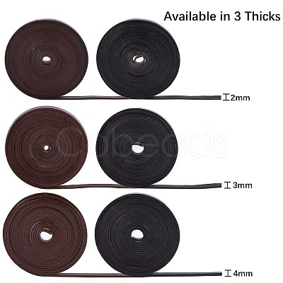 Flat Cowhide Leather Cord WL-GF0001-09D-01-1