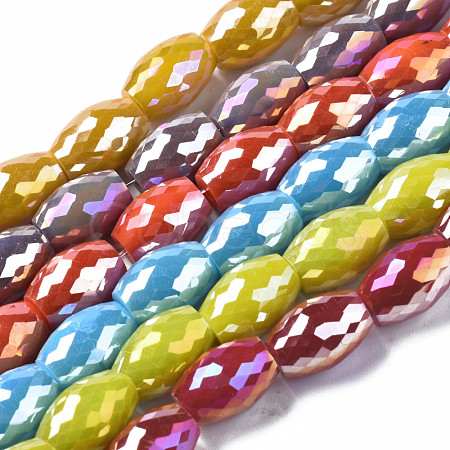 Electroplate Glass Beads Strands EGLA-S194-15A-A-1