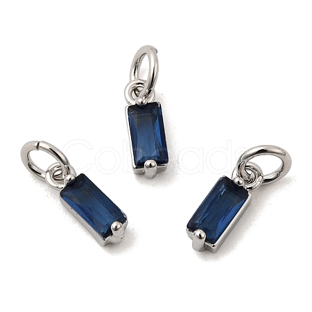 Brass Pave Cubic Zirconia Charms KK-F894-13P-01-1