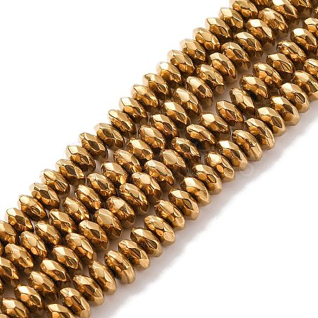 Electroplate Non-magnetic Synthetic Hematite Beads Strands X-G-J160-D-02-1