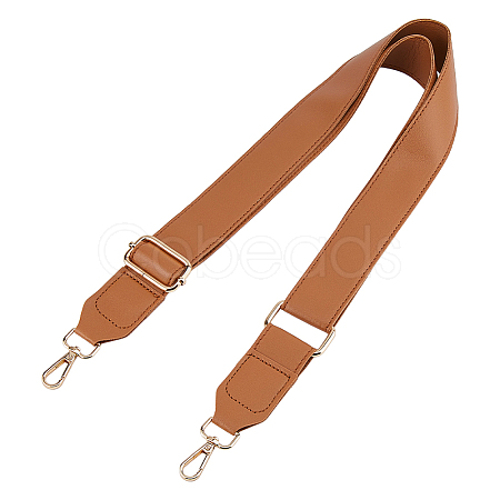 Adjustable Imitation Leather Bag Straps with Zinc Alloy Clasps FIND-WH0126-837C-1