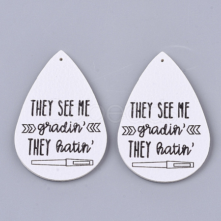 PU Leather Big Pendants X-FIND-R072-10-B07-1