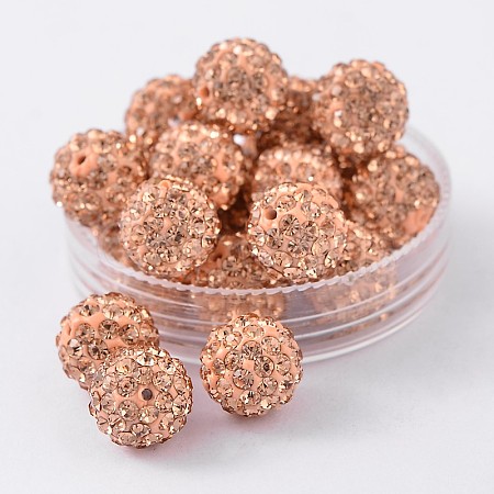 Pave Disco Ball Beads RB-H258-10MM-362-1