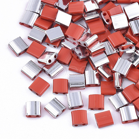 FGB 2-Hole Glass Seed Beads SEED-S031-L-045-K-1