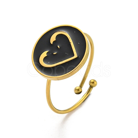 Adjustable 304 Stainless Steel Rings LS-RJEW-B058-02G-09-1