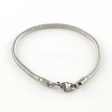 Tarnish Resistant 304 Stainless Steel European Style Bracelets for Jewelry Making PPJ-R002-02-1