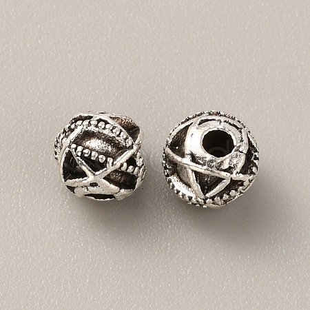 Tibetan Style Alloy Bead FIND-WH0034-46AS-03-1