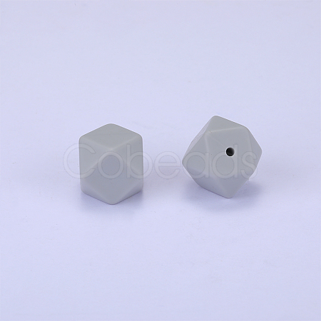 Hexagonal Silicone Focal Beads SI-JX0020A-99-1