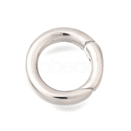 Brass Spring Gate Rings KK-C255-06P-1