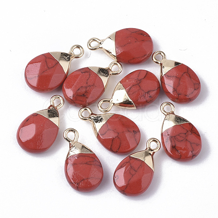 Synthetic Turquoise Pendants G-S359-017G-1