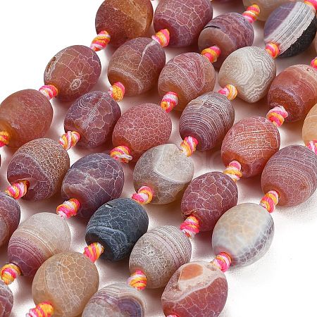Dyed & Heated Natural Weathered Agate Beads Strands GG-CBAB9C6-E01-01-1