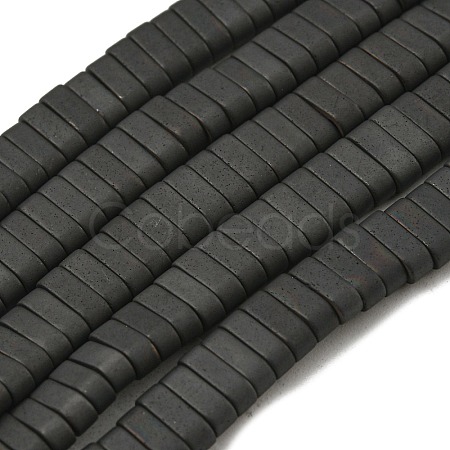 Electroplated Non-magnetic Synthetic Hematite Beads Strands G-C106-B01-14A-1