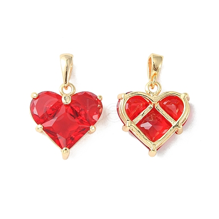 Brass Micro Pave Cubic Zirconia Charms X-KK-L208-03G-01-1