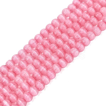 Glass Imitation Cat Eye Beads Strands GLAA-N075-01A-06-1