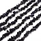 Synthetic  Blue Goldstone Chip Bead Strands, 5~8x5~8mm, Hole: 1mm, about 31.5 inch