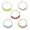 Acrylic & Aluminum Curb Chain Necklace, Mixed Color, 16.93 inch(43cm)