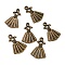 Tibetan Style Alloy Pendants, Dress Charms, Cadmium Free & Lead Free, Antique Golden, 19x14x1.5mm, Hole: 1.4mm, about 1320pcs/1000g