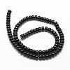 Natural Black Onyx Beads Strands G-P161-19-6x4mm-2