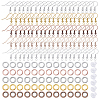 SOFPLATE 200Pcs 5 Color Brass Earring Hooks KK-SP0001-42-1