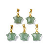 Natural Green Aventurine Charms X-G-N326-142-07-1