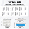 1 Bag ABS Plastic Press On False Nails MRMJ-CP0001-60-2