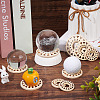 50Pcs 3 Styles Wood Hollow Pendants WOOD-CP0001-03-4