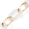 Handmade Acrylic & Aluminium Cable Chains AJEW-JB00560-05-1