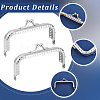 10Pcs Iron Kiss Lock Purse Frames FIND-BBC0005-18-6